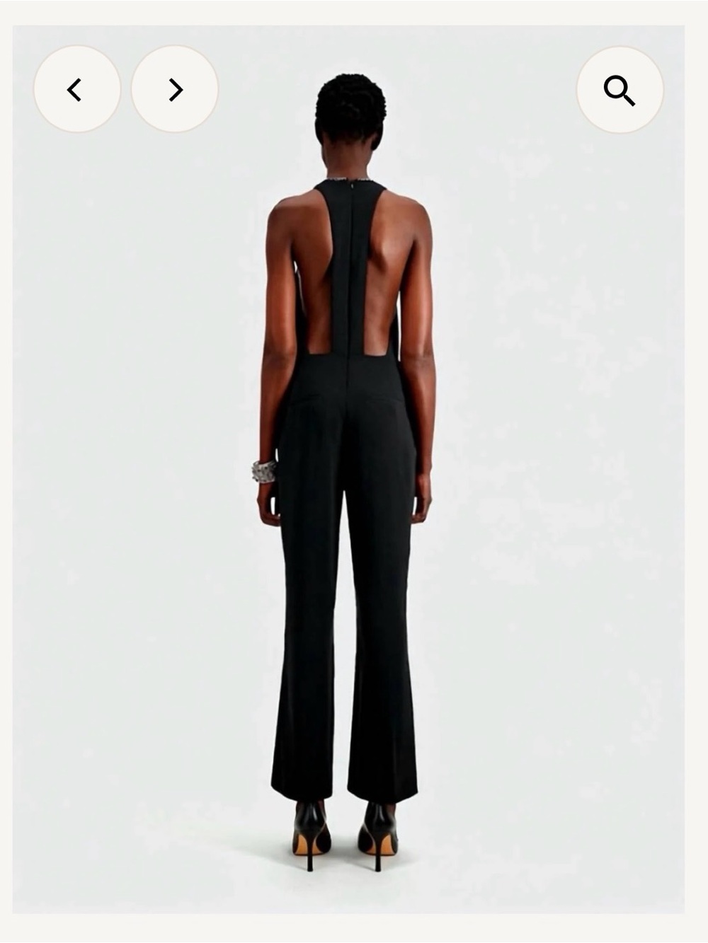 The Kooples Black open back jumpsuit / romper